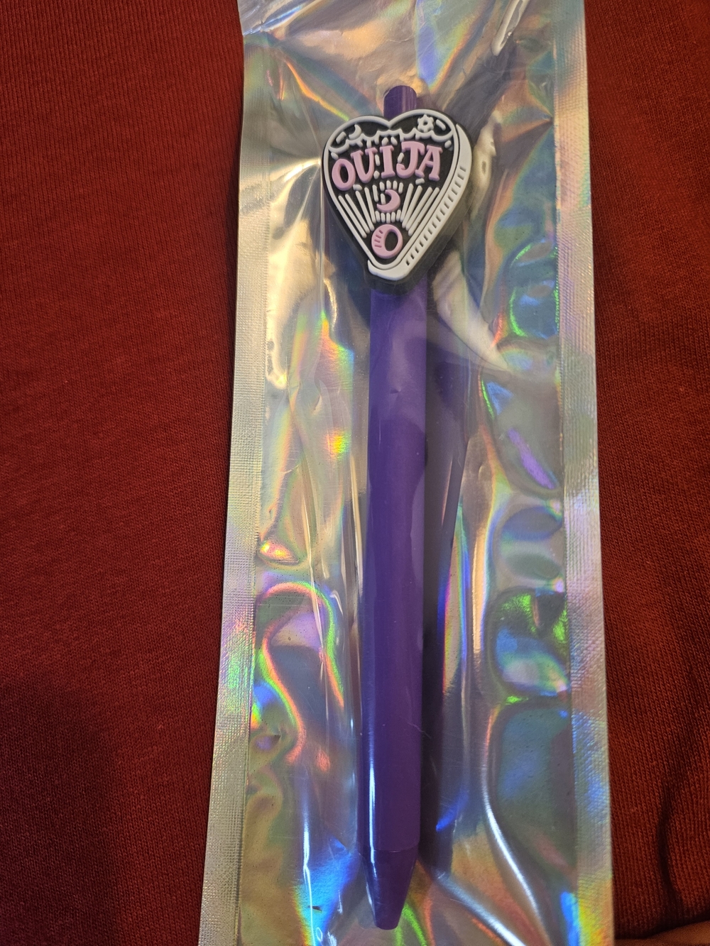 Source Unknown Purple Ouija Heart Pen - Purple Novelty Party Favor